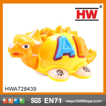 New Promotional Gift Ideas Cartoon B/O Block Dinosaur For Kids